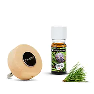 Zirbify Coin Keeper Set + Bio-Zirben&ouml;l (10ml) - Zirben-M&uuml;nzmagnet f&uuml;r Auto, K...