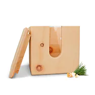 ZirbenVorratsbeh&auml;lter #11 | 12cm x 12cm x 13cm | Vorratsdose aus Zirbenholz, ...