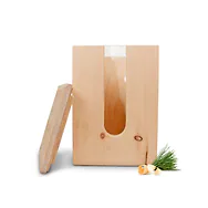 ZirbenVorratsbeh&auml;lter #12 | 12cm x 12cm x 18cm | Vorratsdose aus Zirbenholz, ...