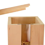 ZirbenVorratsbeh&auml;lter #3 | 10cm x 10cm x 28cm | Vorratsdose aus Zirbenholz, m...