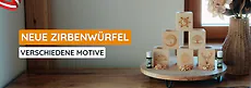 Zirbenw&uuml;rfel-Set und mehr