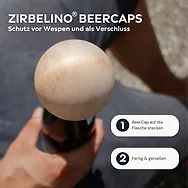 Zirbelino&reg; BeerCap | Kugel | ORIGINAL Wespenschutz f&uuml;r Bierflaschen mit CC26 ...