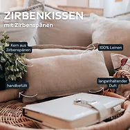 Zirbenkissen (17x29cm) + ZirbenW&uuml;rfel Set