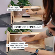 ZirbenBrotdose "elegant" mit Rollo | 2-teilig (Brotdose + Ablagegit...