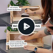 ZirbenBrotdose "elegant" mit Rollo | 2-teilig (Brotdose + Ablagegit...