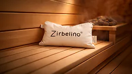 ZIRBELINO&reg; SAUNA-Zirbenkissen 28x16cm aus 100% Baumwolle | SPEZIAL-F&Uuml;LLUNG mi...