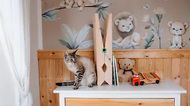 Zirbelino&reg; Deko-W&auml;scheklammer aus Zirbenholz, ca. 65cm hoch | mintgr&uuml;n | ca. ...