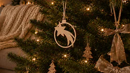 3 Stk. Sternschnuppe Weihnachtsschmuck, Baumschmuck aus Zirbe f&uuml;r Weihnachten