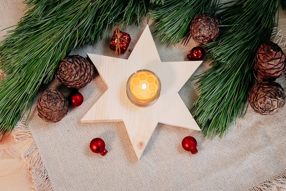 Zirbenweihnachtsschmuck Zirbenstern