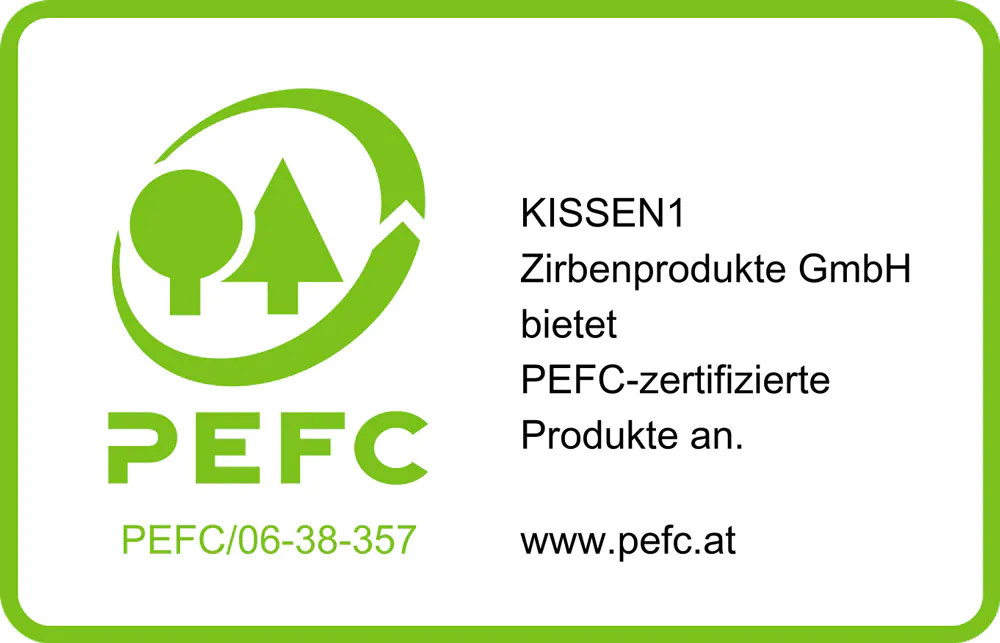 Zirbenholz Zertifizierung PEFC, nachhaltige Waldbewirtschaftung