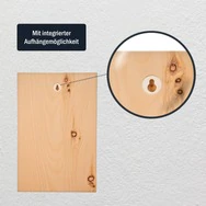 Zirbenschild 30x20cm - HOCHFORMAT - Personalisierbar Grafik/Logo/Foto | mit A...