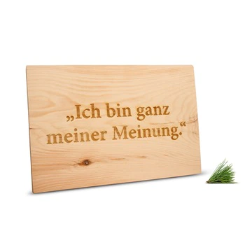 ZirbenSchilder mit Gravuren
