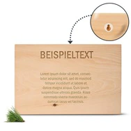 Zirbenschild 20x30cm - QUERFORMAT - Personalisierbar Grafik/Logo/Foto | mit A...